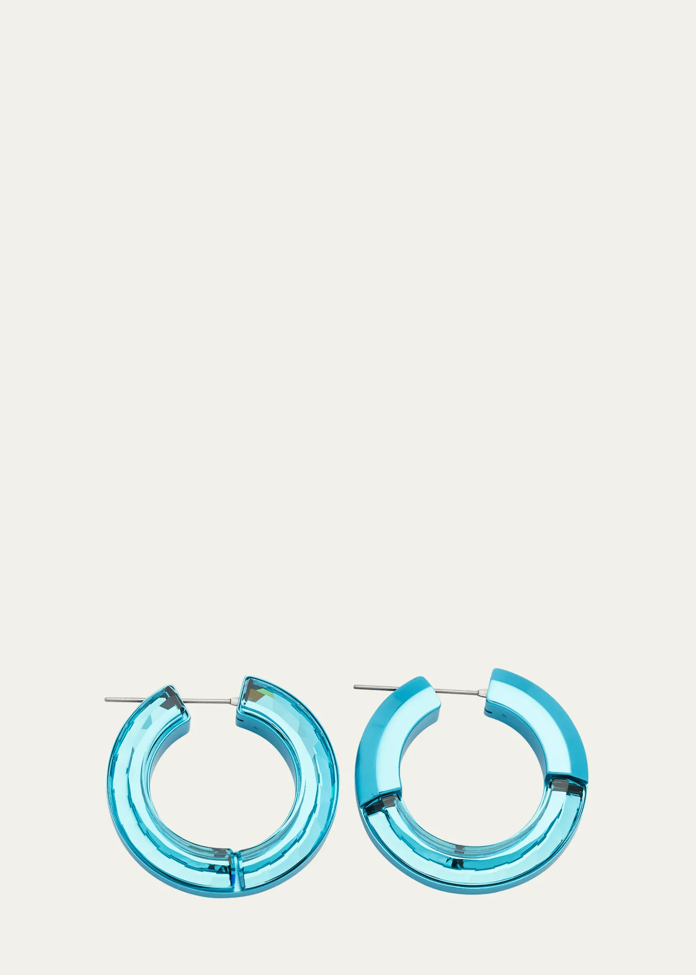 SWAROVSKILucent Hoop Earrings, Blue