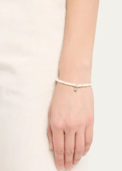 Sydney EvanEnamel Charm Clear Beaded Bracelet