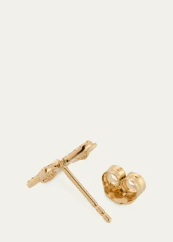 Sydney Evan14K Butterfly Daisy Cluster Stud Earring, Single (Right)