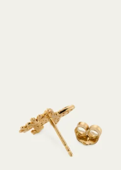 Sydney Evan14K Butterfly Daisy Cluster Stud Earring, Single (Left)