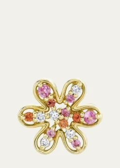 Sydney Evan14K Daisy Cocktail Stud Earring, Single
