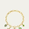 Sydney Evan14K Diamond and Emerald Multi Charm Bracelet