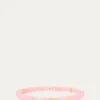 Sydney Evan14K Diamond Half Heart on Pink Opal Bracelet