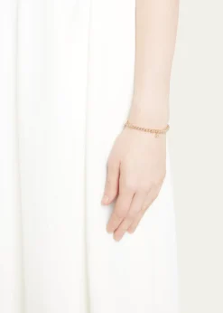 Sydney Evan14K Evil Eye Link Charm on Round Gold Bead Bracelet