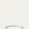 Sydney Evan14K Gold Diamond 6mm Tiny Daisy Rondelle on Aquamarine Bracelet