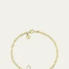 Sydney Evan14K Gold Diamond Medium Love Bracelet