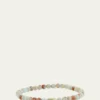 Sydney Evan14K Gold Enamel Tiny Butterfly on Impression Jasper Bracelet