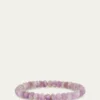 Sydney Evan14K Purple Yin-Yang Heart on Amethyst Stretch Bracelet