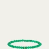 Sydney Evan14K Small Marquise Emerald Charm on Green Onyx Bracelet
