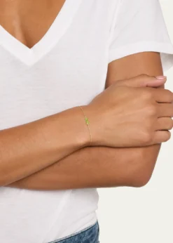 Sydney Evan14K Three Olives Fixed Bracelet