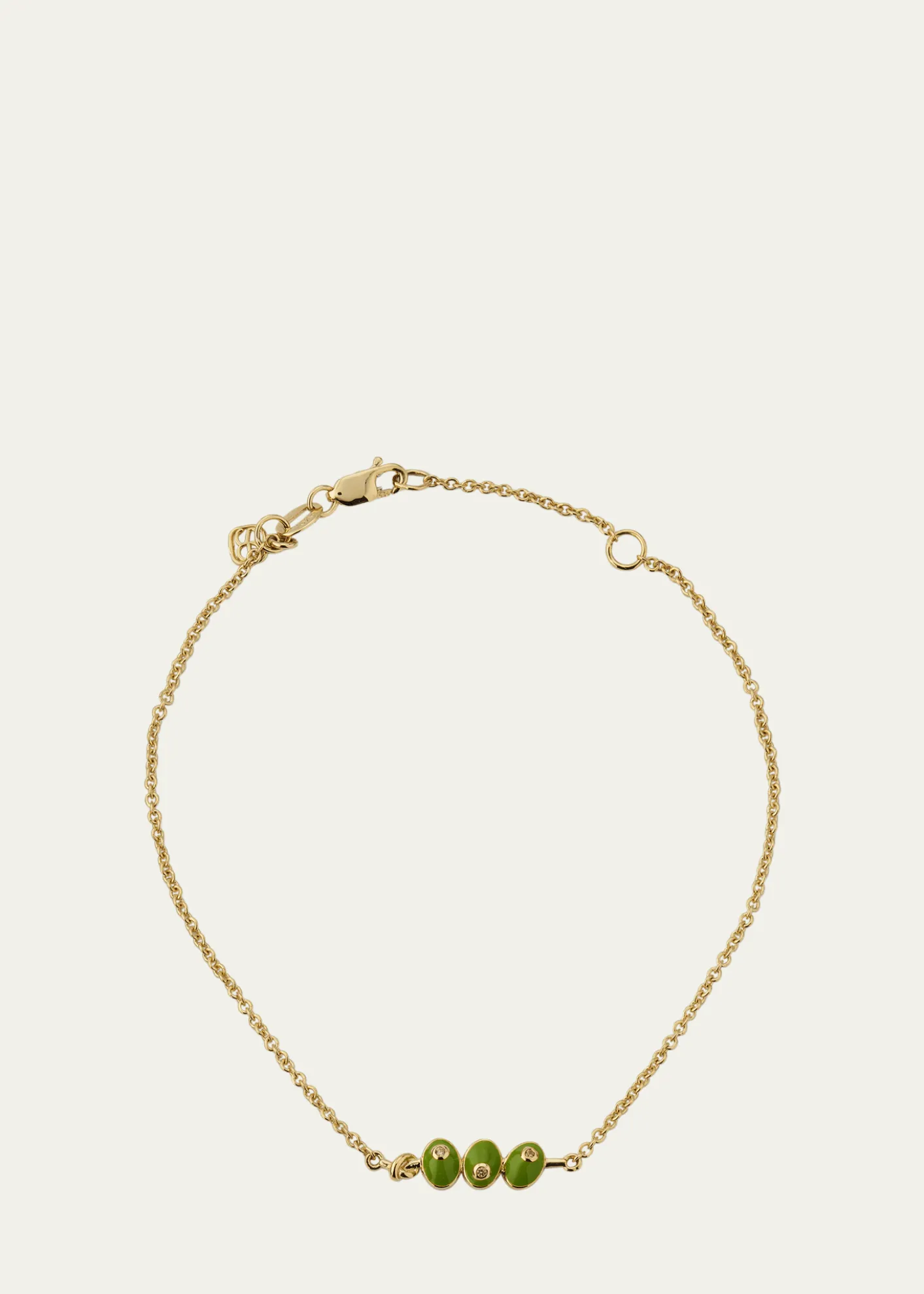 Sydney Evan14K Three Olives Fixed Bracelet