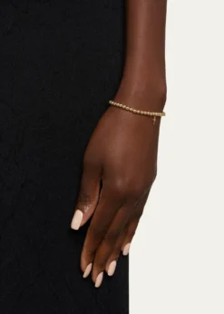 Sydney Evan14K Tiny Pure Cross Charm Bracelet