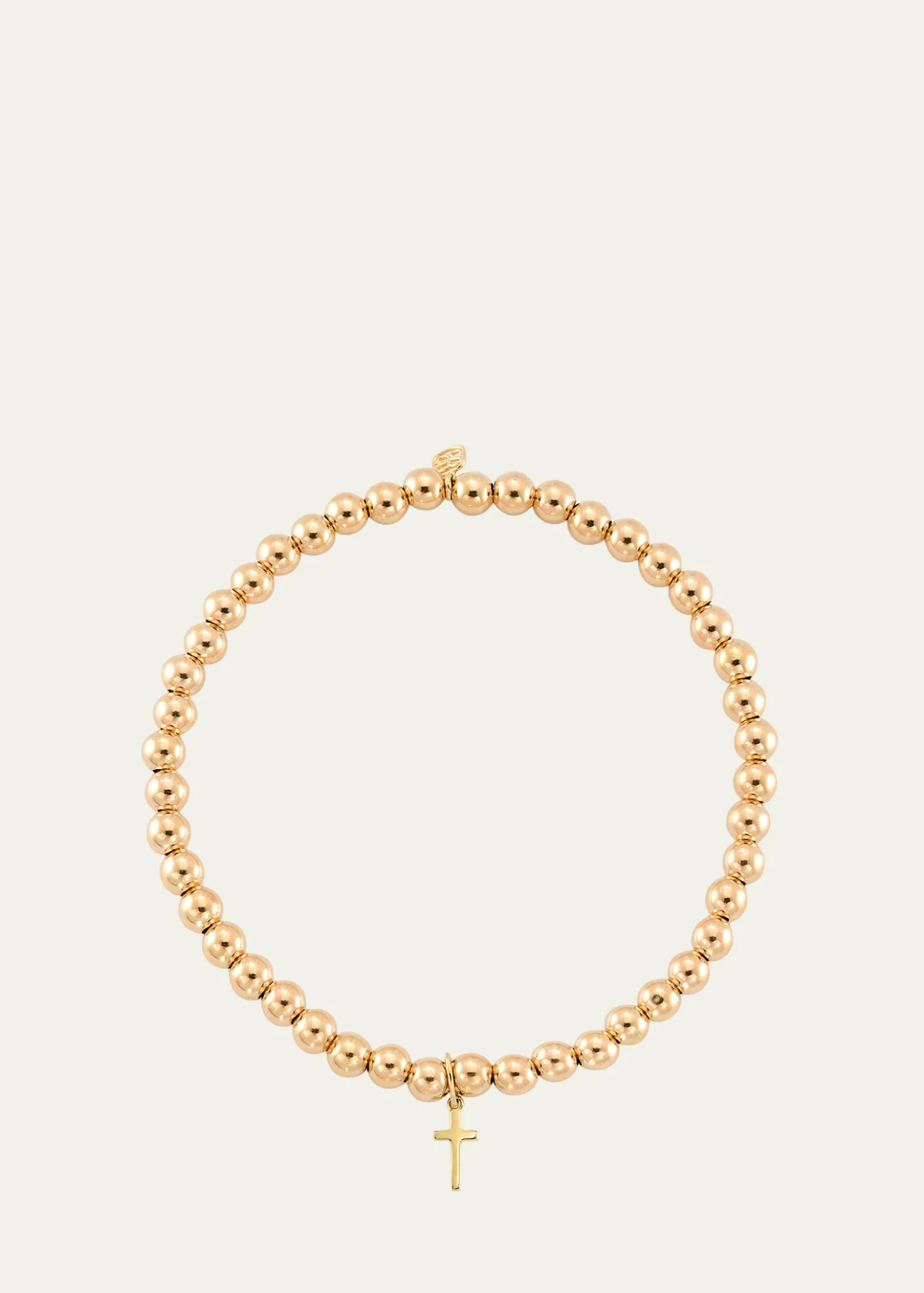 Sydney Evan14K Tiny Pure Cross Charm Bracelet