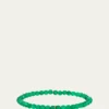 Sydney Evan14K Tiny Pure Pineapple on Green Onyx Bracelet