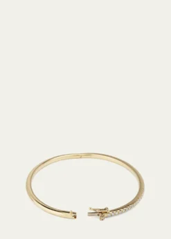 Sydney Evan14K Yellow Gold Diamond Pave Bangle