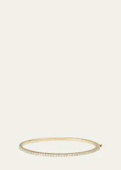 Sydney Evan14K Yellow Gold Diamond Pave Bangle