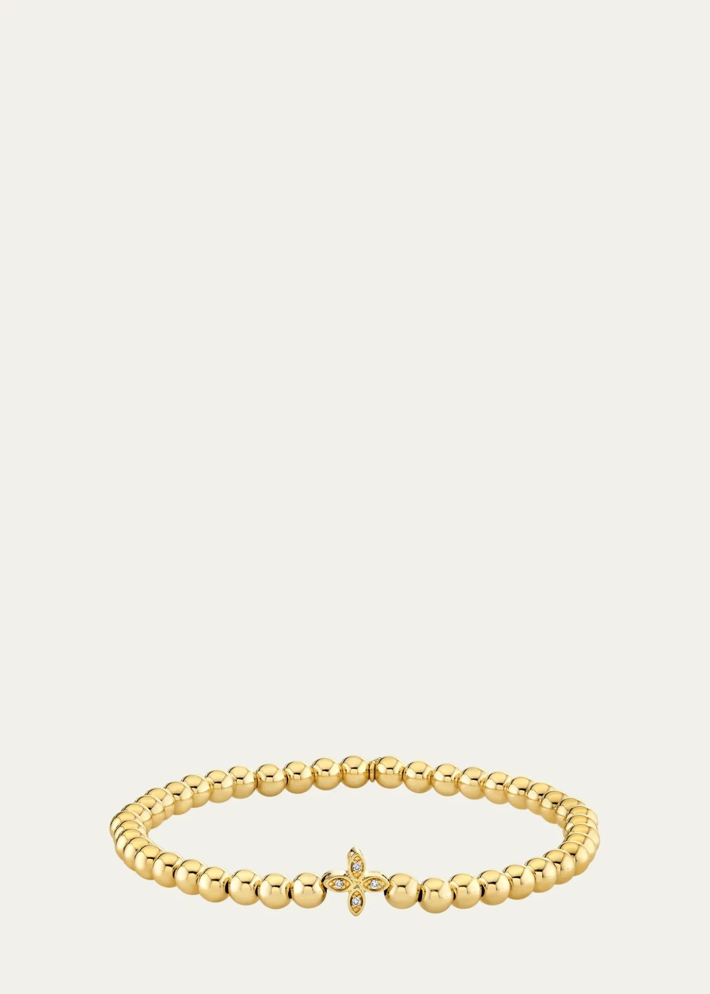Sydney Evan14K Yellow Gold Small Marquis Eye Bead Bracelet