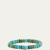 Sydney Evan14K Yellow Sapphire Lemon Charm on Turquoise Bracelet