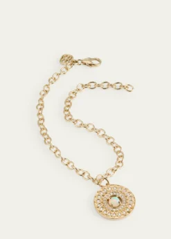 Sydney EvanMarquise Eye Wheel Charm, Opal and Diamond Chain Bracelet