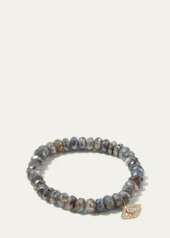 Sydney EvanMystic Labradorite and Diamond Evil Eye Bracelet