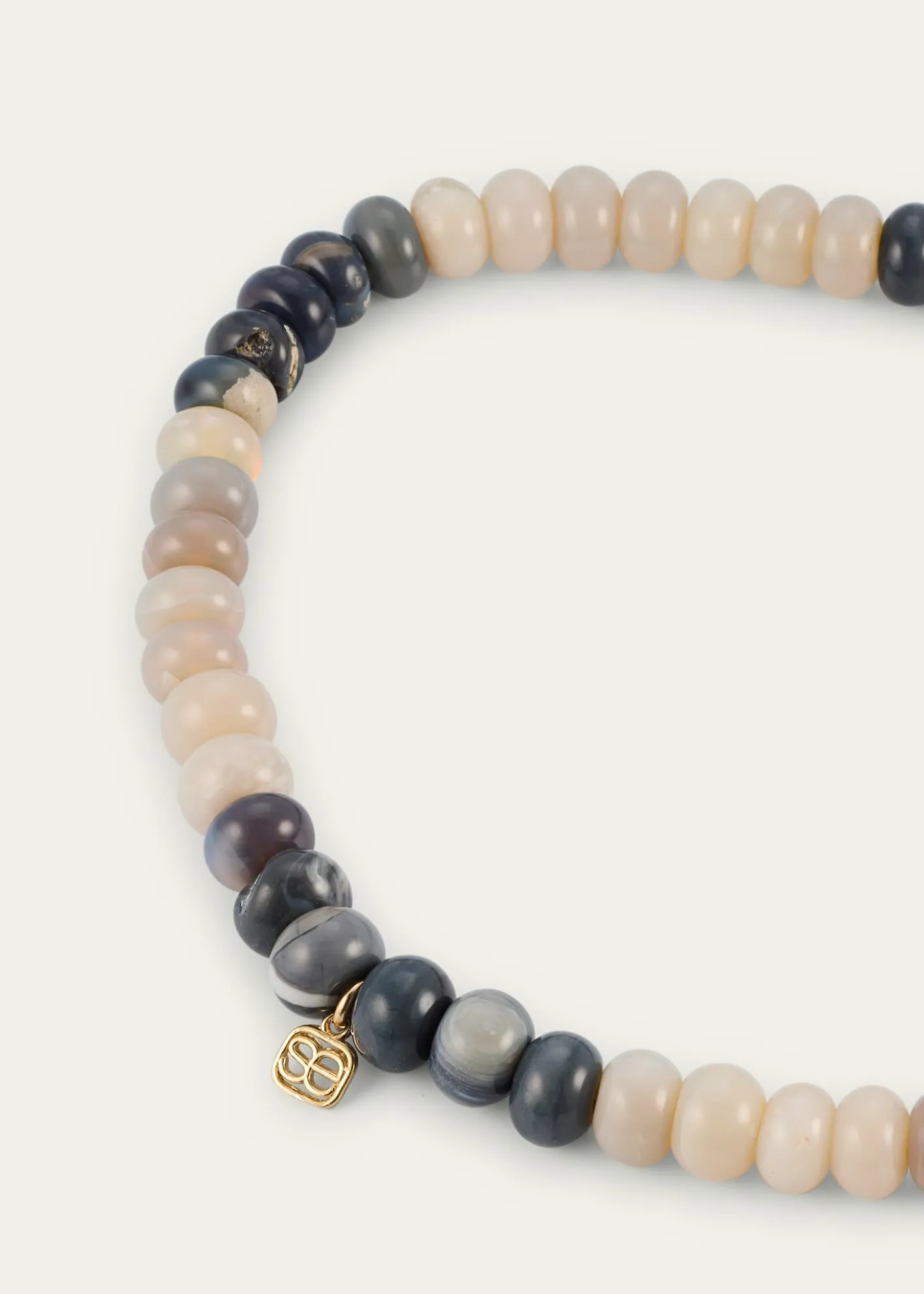 Sydney EvanOpal and 14K Gold Tiny Pure Heart Charm Bracelet