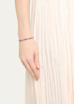Sydney EvanScallop Edge Pave Rondelle Bead Bracelet
