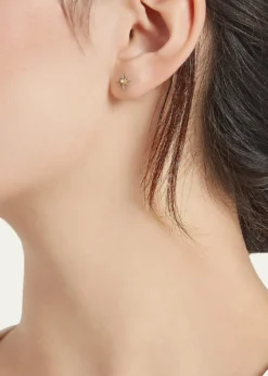 Sydney EvanSmall Sunburst Diamond & 14K Rose Gold Single Stud Earring