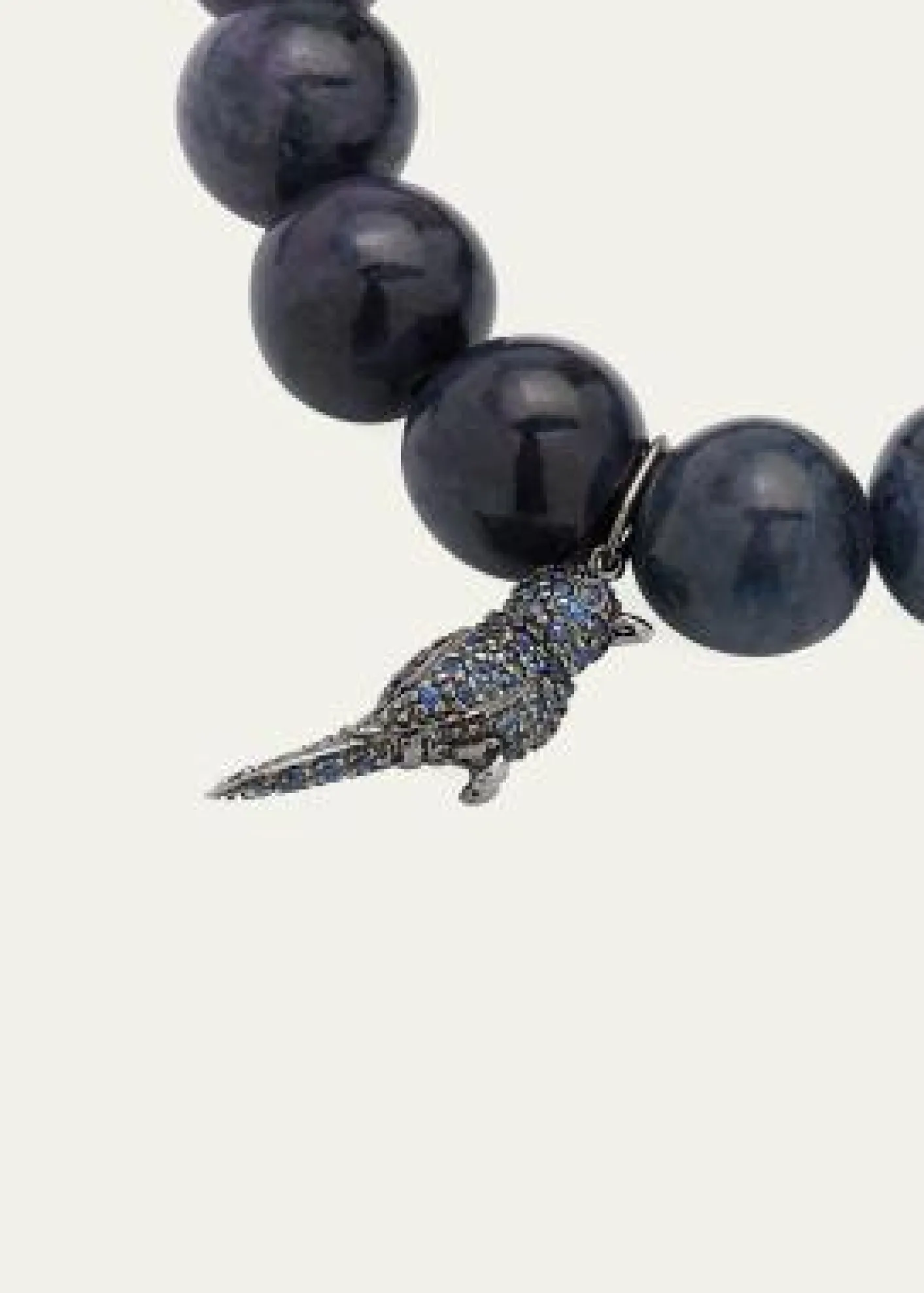 Sydney EvanSmooth Dumortie Bracelet with Tiny Hummingbird Charm