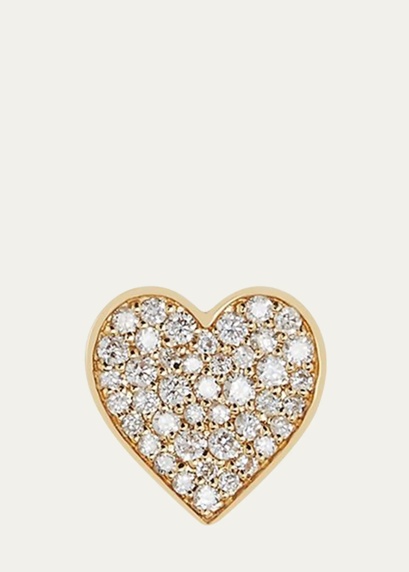 Sydney EvanAnniversary Diamond Single Heart Stud Earring