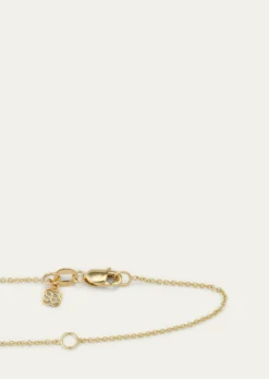 Sydney EvanDiamond Love Script Medallion Necklace