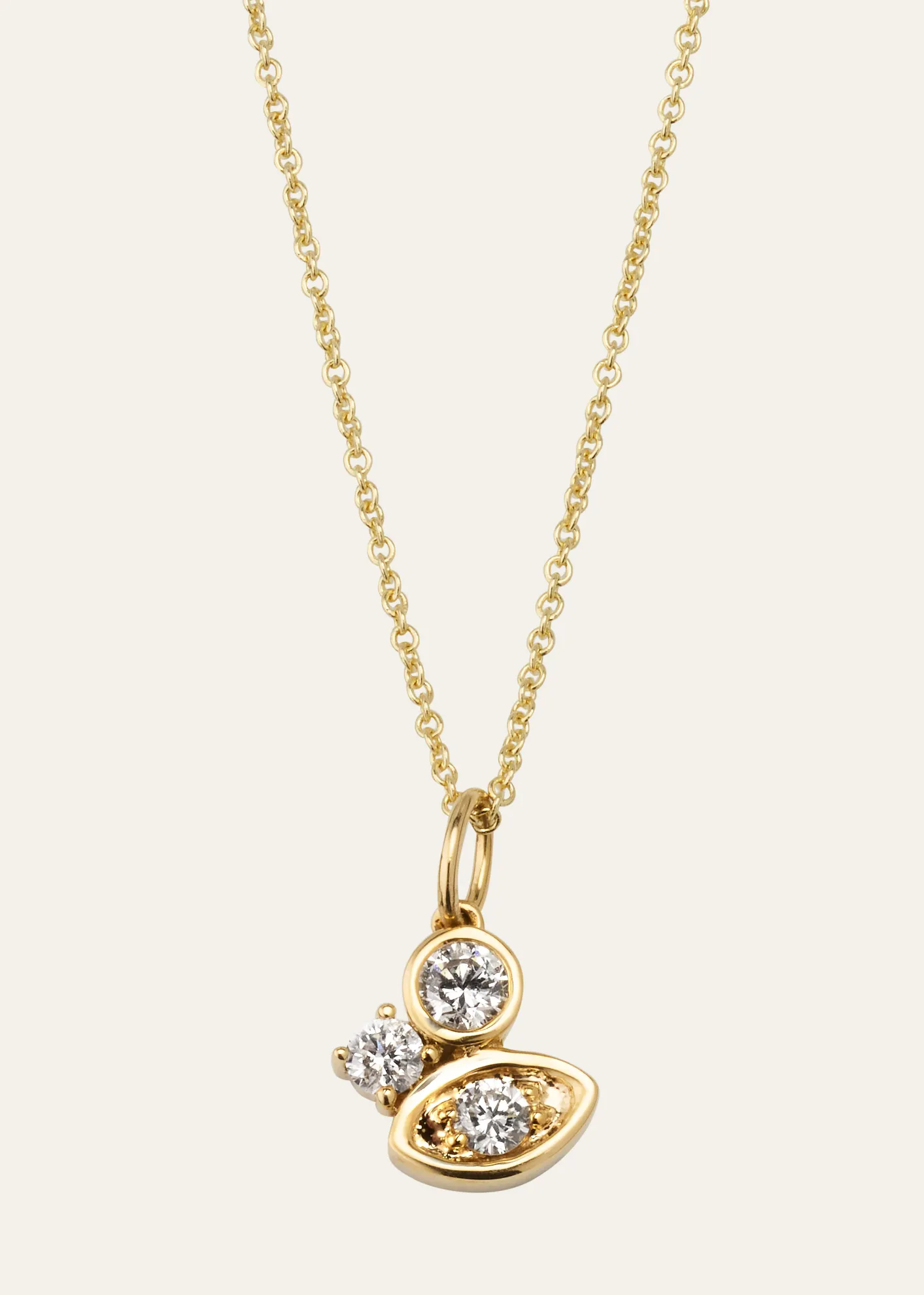 Sydney EvanDiamond Marquise Eye Cluster Charm Necklace
