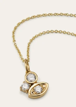 Sydney EvanDiamond Marquise Eye Cluster Charm Necklace