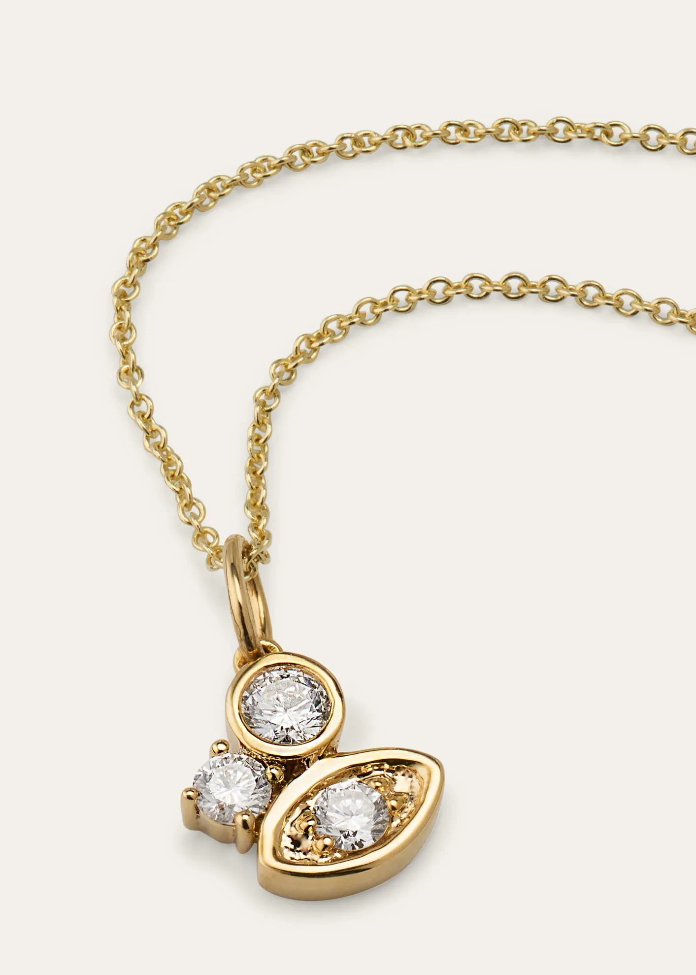 Sydney EvanDiamond Marquise Eye Cluster Charm Necklace
