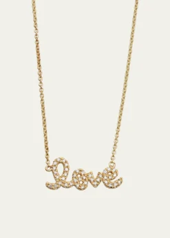 Sydney EvanGold Diamond Love Necklace, Small