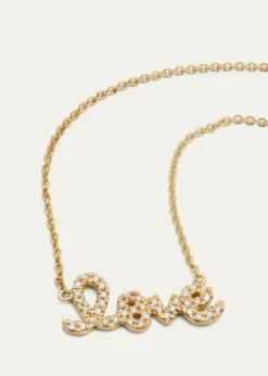 Sydney EvanGold Diamond Love Necklace, Small