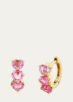 Sydney EvanHeart Cocktail Huggie Earrings