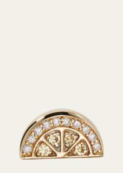Sydney Evan14k Diamond and Yellow Sapphire Lemon Earring