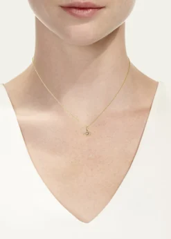 Sydney Evan14k Diamond Evil Eye and Pearl Necklace