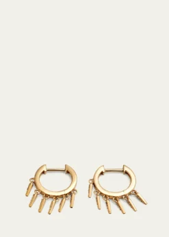 Sydney Evan14k Diamond Fringe Huggie Hoop Earrings
