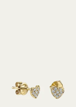 Sydney Evan14k Diamond Heart Single Stud Earring