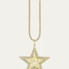 Sydney Evan14K Diamond Icon Wallpaper Star Charm Necklace