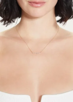 Sydney Evan14k Diamond Mama Script Necklace