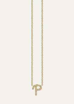 Sydney Evan14k Diamond Pave Initial Necklace