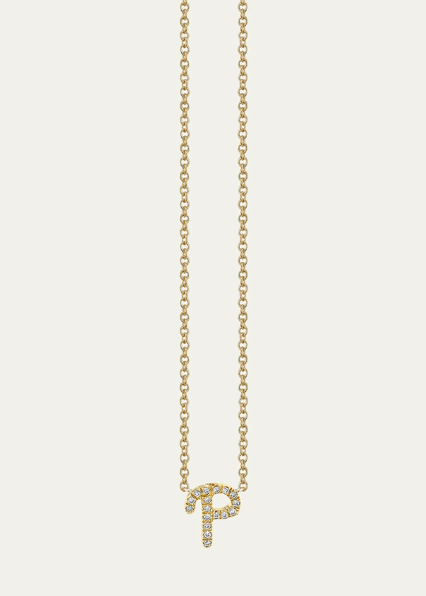 Sydney Evan14k Diamond Pave Initial Necklace