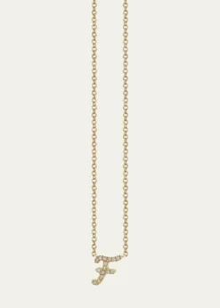 Sydney Evan14k Diamond Pave Initial Necklace
