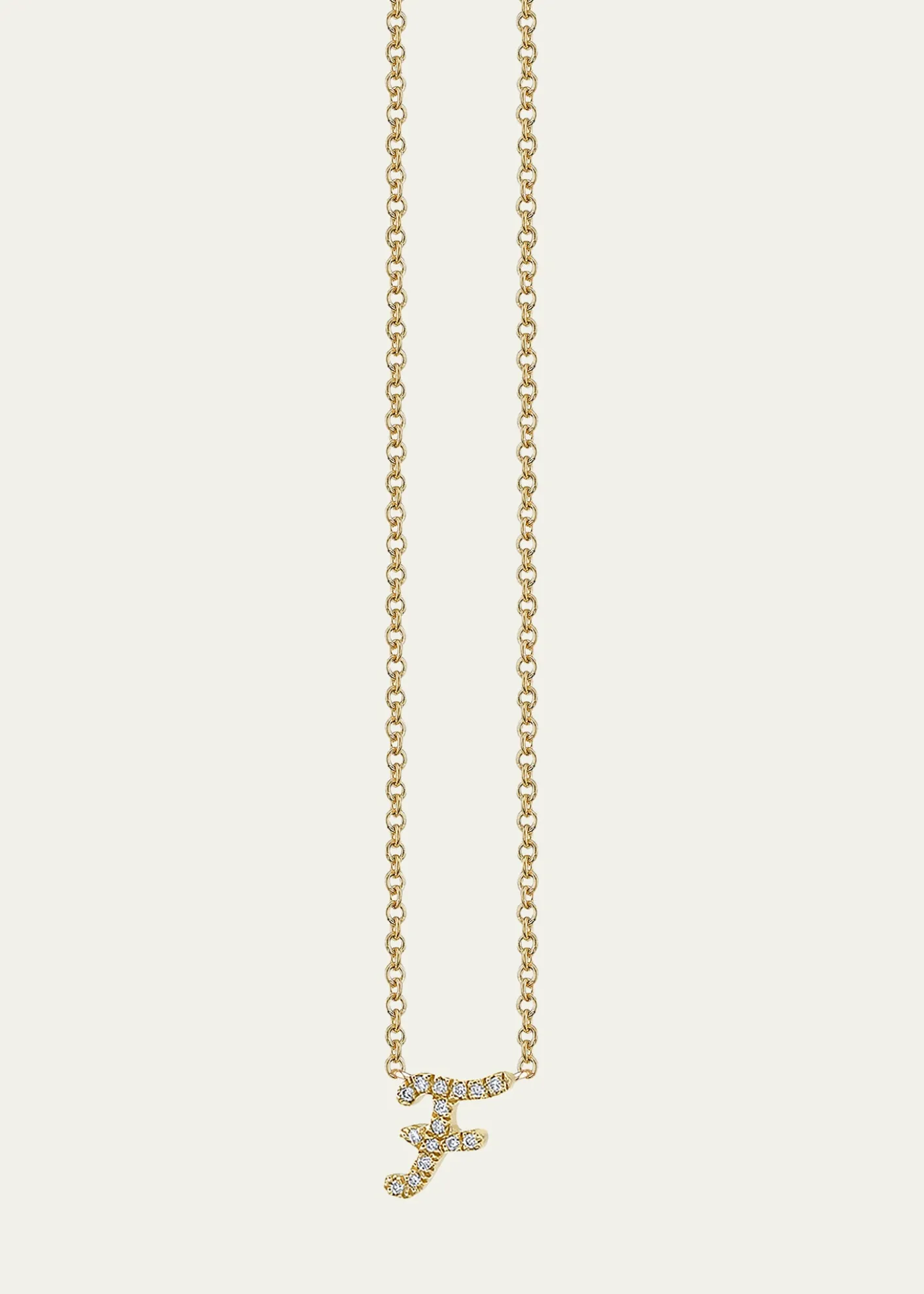 Sydney Evan14k Diamond Pave Initial Necklace