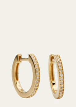 Sydney Evan14k Diamond Small Huggie Hoop Earrings