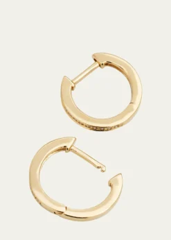 Sydney Evan14k Diamond Small Huggie Hoop Earrings