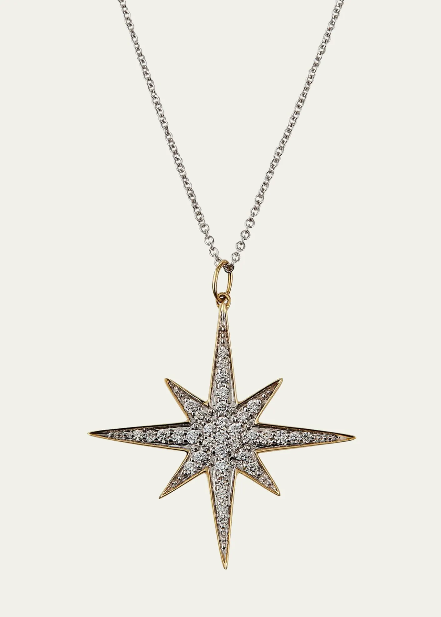 Sydney Evan14k Diamond Starburst Pendant Necklace