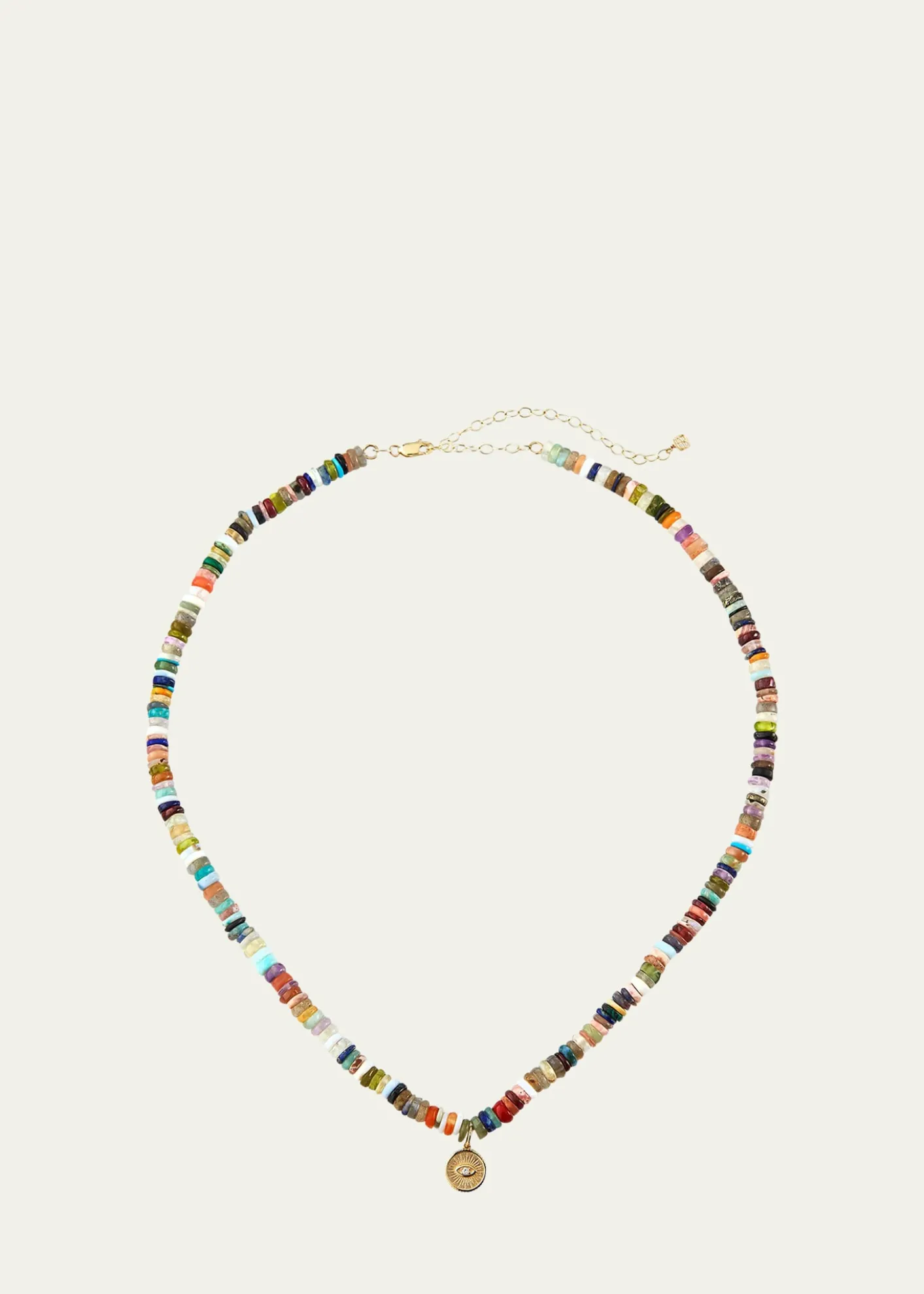 Sydney Evan14k Evil Eye Diamond Coin Necklace